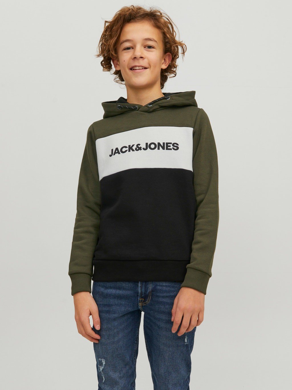 Jack & Jones Sweat à Capuche Homme Pullover Sweatshirt Basic Unicolore  Streetwear