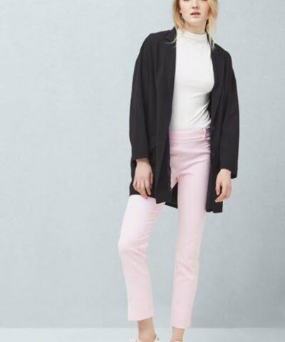 Mango Pantalon rose pour femme