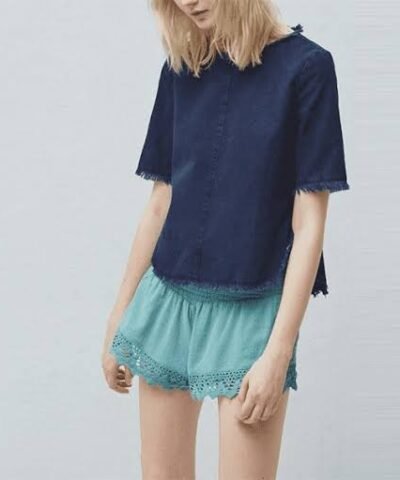 Mango Short femme, Aqua