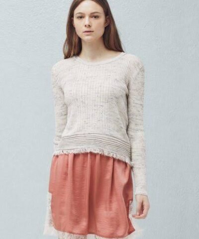 mango Jupe rose pastel pour femme