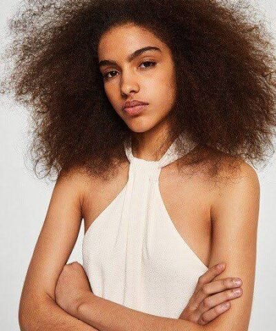 mango Robe à col licou