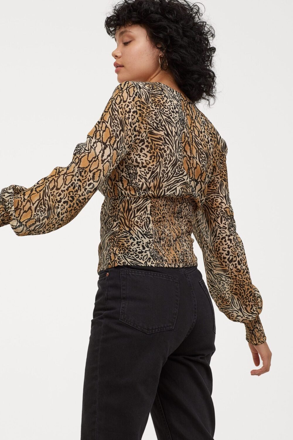 H&M Blouse à encolure en V
