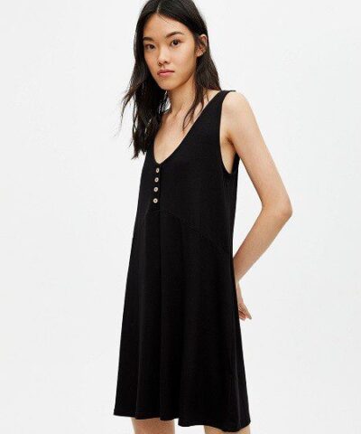 Pull&bear Robe bretelles boutons devant