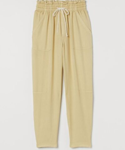 H&M Pantalon paper bag en lyocell