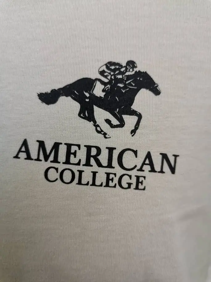 America college t-shirt homme