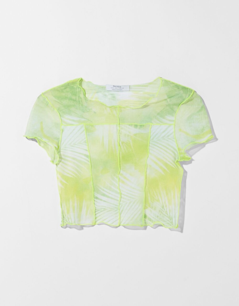 bershka T-shirt manches courtes tulle et curly
