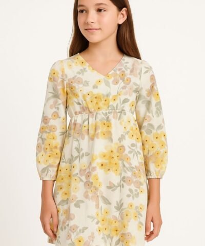 Robe zara fille a motifs