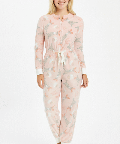 LA VIE EN ROSE combinaison pyjama a capuche