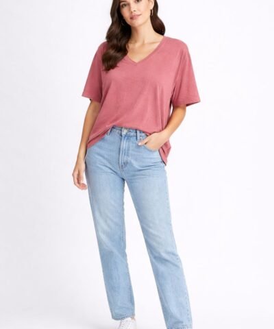 ETAM T-shirt col V manches courtes