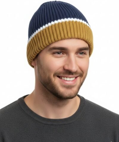 BONOBO bonnet homme bleu