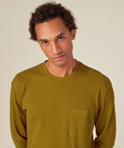 BONOBO T-shirt manches longues vert olive