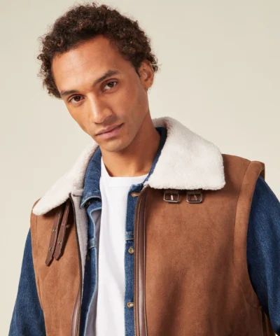 BONOBO gilet en daim