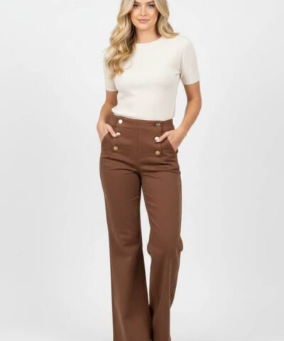 BONOBO pantalon flare high rise