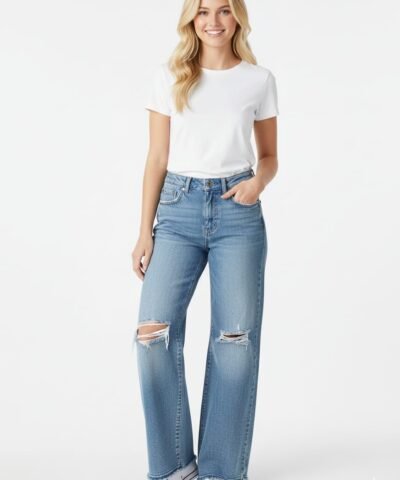 BONOBO jean évasée femme