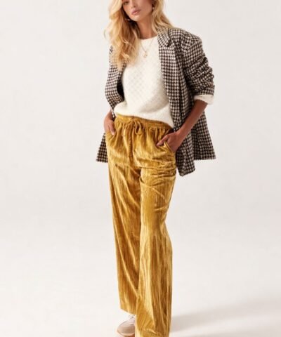 pantalon velours femme
