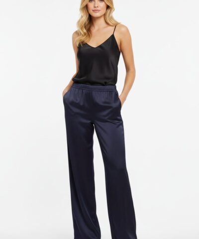 Pantalon en satin