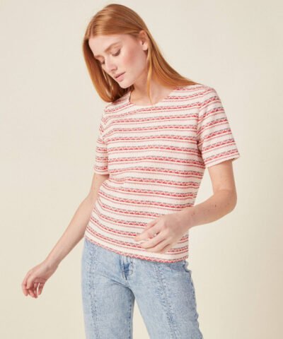 BONOBO t-shirt manches courtes rouge foncé