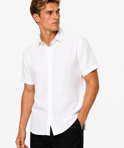 DEPART chemise en lin blanc