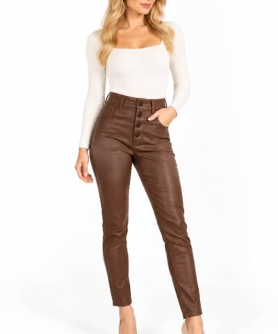 MARWA Pantalon en cuir