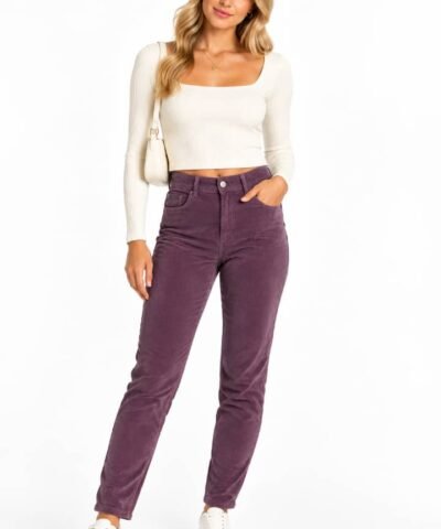 ETAM Pantalon en velour slim