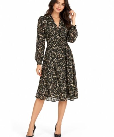 MISS CAPTAINE Gilet robe avec ceinture