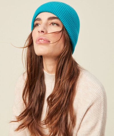 BONOBO bonnet bleu turquoise femme
